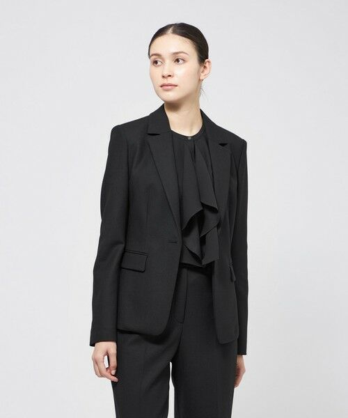 EPOCA / エポカ ノーカラージャケット | 24 TWENTY FOUR JACKET Noble テーラードジャケット(ブラック1)