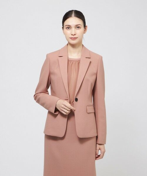 EPOCA / エポカ ノーカラージャケット | 24 TWENTY FOUR JACKET Noble テーラードジャケット(ピンク5)