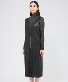 EPOCA / エポカ ロング・マキシ丈ワンピース | シンセティックレザー ジャンパースカート