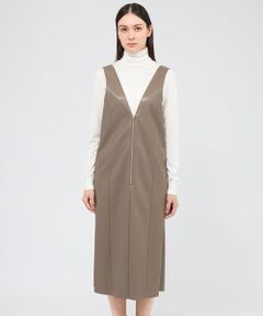 EPOCA / エポカ ロング・マキシ丈ワンピース | シンセティックレザー ジャンパースカート