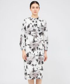 EPOCA / エポカ ロング・マキシ丈ワンピース | サイレントブルームプリント サックワンピース