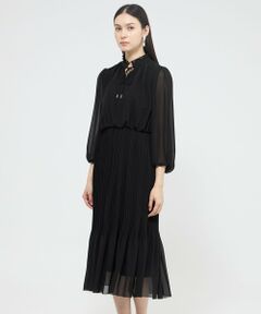 EPOCA / エポカ ロング・マキシ丈ワンピース | ドライジョーゼット プリーツドレス