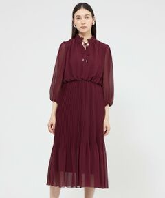 EPOCA / エポカ ロング・マキシ丈ワンピース | ドライジョーゼット プリーツドレス