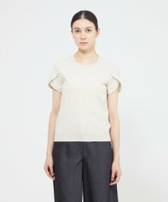 EPOCA / エポカ ニット・セーター | サテンコンビニット クルーネックプルオーバー