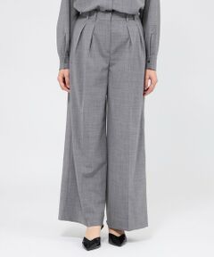 EPOCA / エポカ その他パンツ | プレーンウィーブストレッチ ワイドストレートパンツ