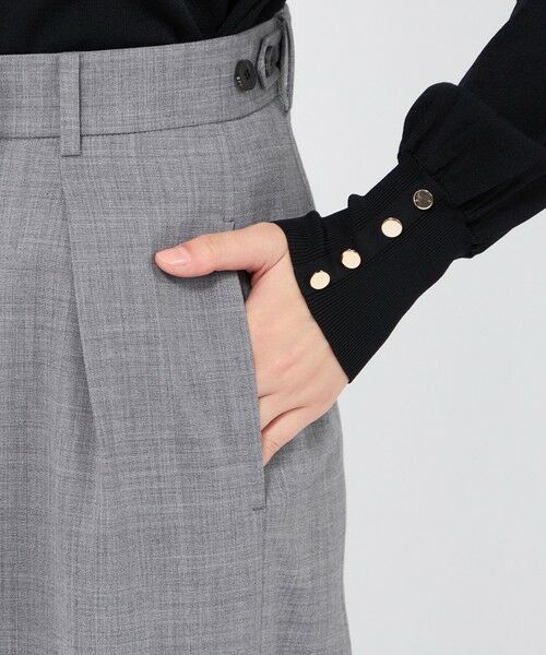 EPOCA / エポカ その他パンツ | プレーンウィーブストレッチ ワイドストレートパンツ | 詳細5