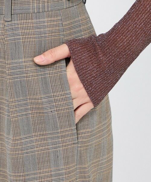 EPOCA / エポカ その他パンツ | グレンチェックストレッチ ワイドストレートパンツ | 詳細5