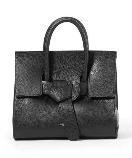 EPOCA / エポカ メッセンジャーバッグ・ウエストポーチ | 【VIOLAd'ORO】ノットデザインハンドバッグ《WEB＆EPOCA THE SHOP店舗限定》（ブラック1）