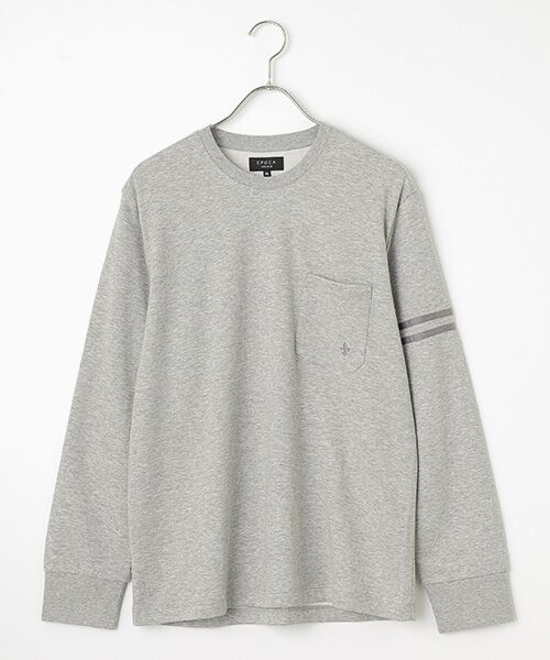 EPOCA UOMO（underwear ＆ loungewear） / エポカ　ウォモ（アンダーウェア＆ラウンジウェア） ルームウェア | 長袖クルーネック（モクグレー）