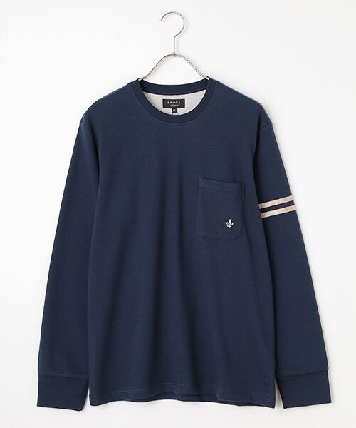 EPOCA UOMO(underwear & loungewear)/エポカ ウォモ(アンダーウェア&ラウンジウェア) 長袖クルーネック ネイビー L EPOCA UOMO(underwear & loungewear)/エポカ ウォモ(アンダーウェア&ラウンジウェア) 長袖クルーネック ネイビー L