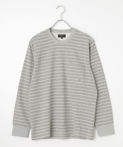 EPOCA UOMO(underwear & loungewear)/エポカ ウォモ(アンダーウェア&ラウンジウェア) 長袖クルーネック モクグレー L EPOCA UOMO(underwear & loungewear)/エポカ ウォモ(アンダーウェア&ラウンジウェア) 長袖クルーネック モクグレー L