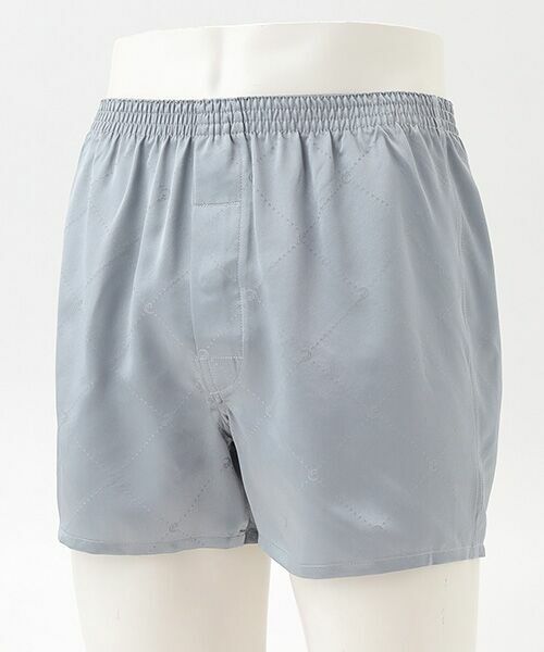 EPOCA UOMO（underwear ＆ loungewear）/エポカ ウォモ（アンダーウェア＆ラウンジウェア） 前開きシルクトランクス グレー LL