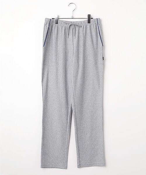 EPOCA UOMO（underwear ＆ loungewear） / エポカ　ウォモ（アンダーウェア＆ラウンジウェア） ルームウェア | 前閉じロングテーパードパンツ（グレー）