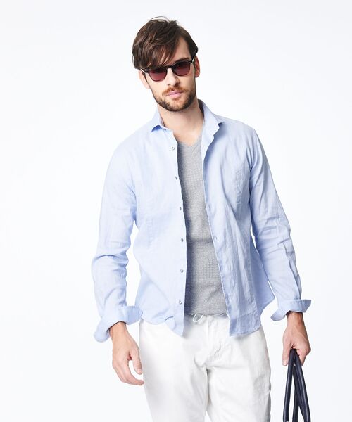 セール ストレッチリネンシャツ シャツ ブラウス Epoca Uomo エポカ ウォモ ファッション通販 タカシマヤファッションスクエア