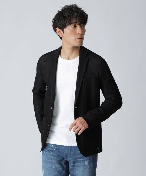 EPOCA UOMO / エポカ ウォモ その他トップス | ラッセルジャージージャケット(ブラック)