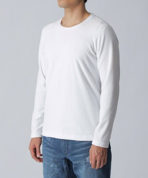 EPOCA UOMO / エポカ　ウォモ その他トップス | パイルヘリンボーンクルーネックカットソー | 詳細6