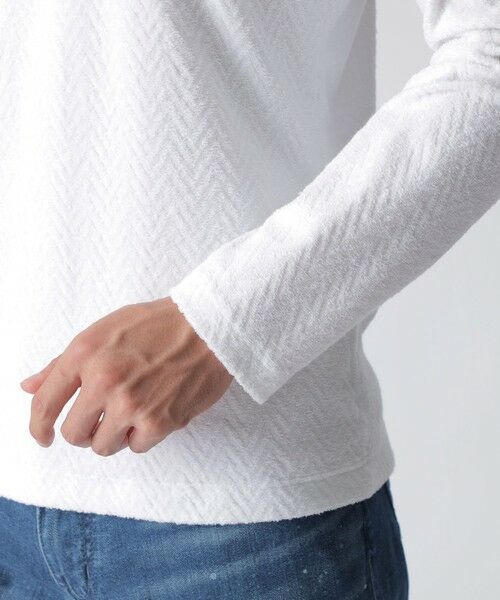 EPOCA UOMO / エポカ　ウォモ その他トップス | パイルヘリンボーンクルーネックカットソー | 詳細7