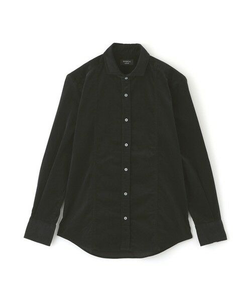 EPOCA UOMO / エポカ ウォモ シャツ・ブラウス | ストレッチコーデュロイシャツ(チャコールグレー)
