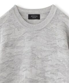 EPOCA UOMO / エポカ　ウォモ その他トップス | クルーネックカモフラリンクスニット