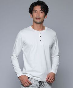 ＊Safari5月号掲載＊ロングスリーブヘンリーネックカットソー