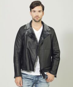 EPOCA UOMO / エポカ　ウォモ ブルゾン | ムートンダブルライダースジャケット