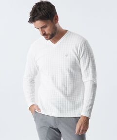 EPOCA UOMO / エポカ　ウォモ その他トップス | 千鳥ジャカードVネックロンT