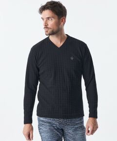 EPOCA UOMO / エポカ　ウォモ その他トップス | 千鳥ジャカードVネックロンT