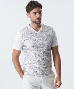 EPOCA UOMO / エポカ　ウォモ その他トップス | 花柄箔プリントVネックカットソー