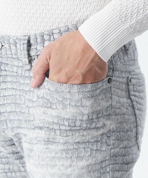 EPOCA UOMO / エポカ ウォモ その他パンツ | クロコダイルデニムパンツ | 詳細7