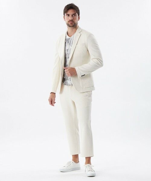 EPOCA UOMO / エポカ　ウォモ その他パンツ | 【PRIMA COLLECTION】【セットアップ着用可】スクエアジャカードクロップドパンツ | 詳細1