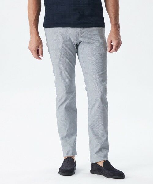 EPOCA UOMO/エポカ ウォモ ハイテンションドビーパンツ ブルー7 50 EPOCA UOMO/エポカ ウォモ ハイテンションドビーパンツ ブルー7 50