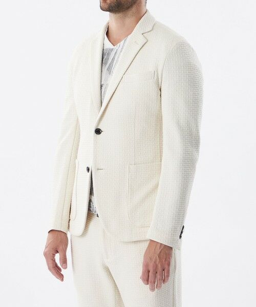 EPOCA UOMO / エポカ ウォモ その他アウター | 【PRIMA COLLECTION】【セットアップ着用可】スクエアジャカードJK | 詳細3