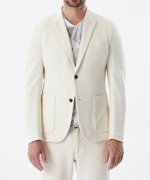 EPOCA UOMO / エポカ ウォモ その他アウター | 【PRIMA COLLECTION】【セットアップ着用可】スクエアジャカードJK | 詳細2