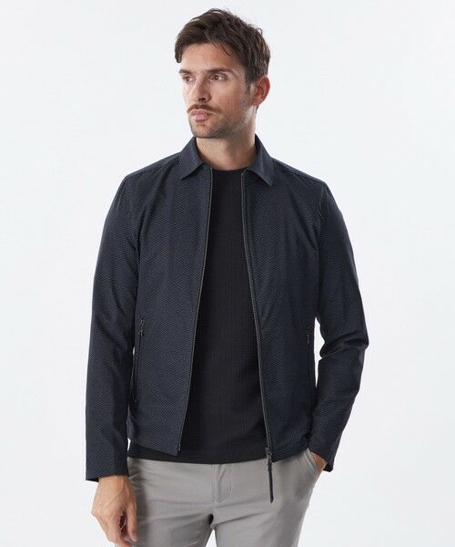 EPOCA UOMO/エポカ ウォモ *Safari5月号掲載*クールドッツブルゾン ネイビー 48 EPOCA UOMO/エポカ ウォモ *Safari5月号掲載*クールドッツブルゾン ネイビー 48