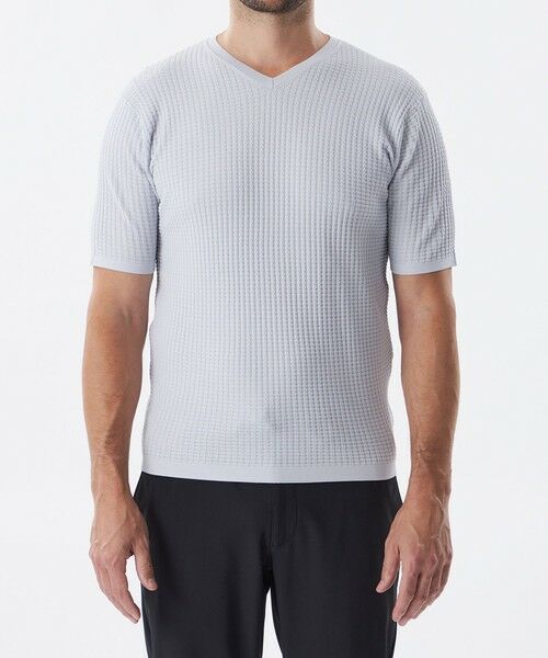 EPOCA UOMO / エポカ ウォモ その他トップス | ウォッシャブルワッフルニットTシャツ | 詳細4