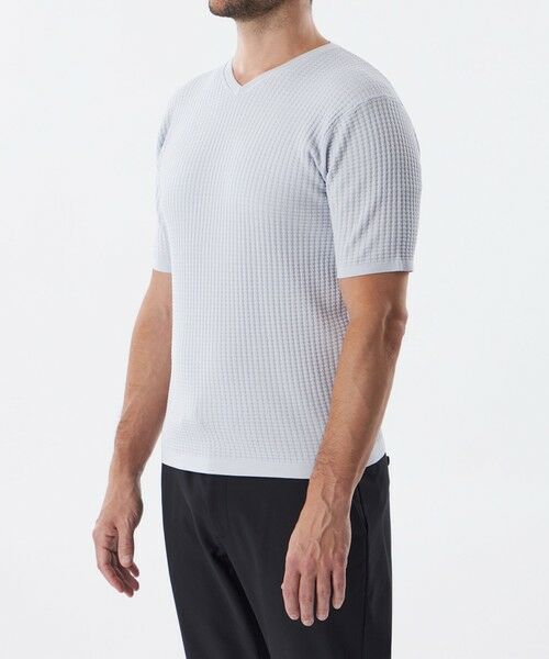 EPOCA UOMO / エポカ ウォモ その他トップス | ウォッシャブルワッフルニットTシャツ | 詳細5