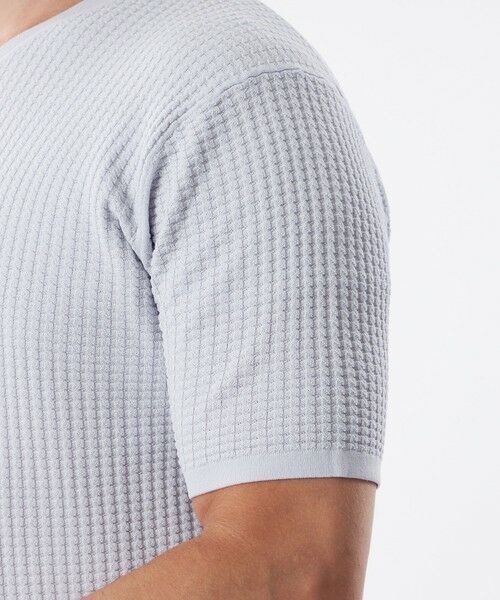 EPOCA UOMO / エポカ ウォモ その他トップス | ウォッシャブルワッフルニットTシャツ | 詳細7