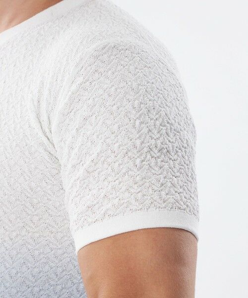 EPOCA UOMO / エポカ ウォモ その他トップス | 【PRIMA COLLECTION】Vネックショートスリーブグラデーションニット | 詳細6