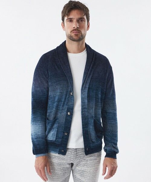 EPOCA UOMO/エポカ ウォモ 【PRIMA COLLECTION】グラデーションボーダーカーディガン ネイビー 52 EPOCA UOMO/エポカ ウォモ 【PRIMA COLLECTION】グラデーションボーダーカーディガン ネイビー 52