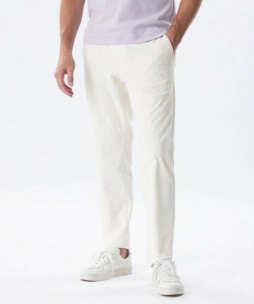 EPOCA UOMO/エポカ ウォモ *Safari5月号掲載*トリコットストレッチパンツ ホワイト 46 EPOCA UOMO/エポカ ウォモ *Safari5月号掲載*トリコットストレッチパンツ ホワイト 46