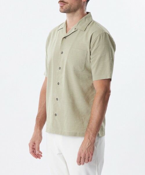 EPOCA UOMO / エポカ ウォモ シャツ・ブラウス | 【Safari Lounge別注】半袖リネンストレッチシャツ | 詳細5