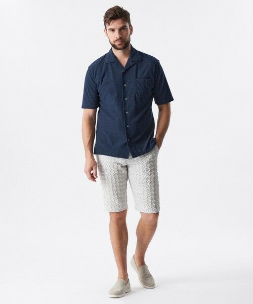 EPOCA UOMO / エポカ　ウォモ シャツ・ブラウス | ミニパイルオープンカラーシャツ | 詳細1