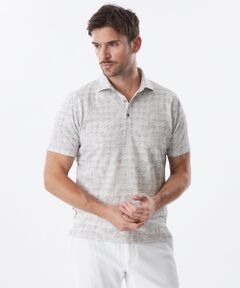 EPOCA UOMO / エポカ　ウォモ その他トップス | ライン千鳥プリントポロシャツ