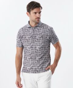 EPOCA UOMO / エポカ　ウォモ その他トップス | ライン千鳥プリントポロシャツ