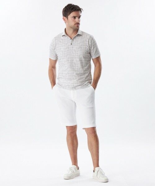 EPOCA UOMO / エポカ ウォモ その他トップス | ライン千鳥プリントポロシャツ | 詳細1