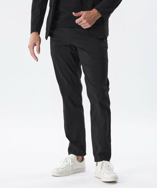 EPOCA UOMO/エポカ ウォモ 【セットアップ対応】フローワッシャードローコードパンツ ブラック 52 EPOCA UOMO/エポカ ウォモ 【セットアップ対応】フローワッシャードローコードパンツ ブラック 52