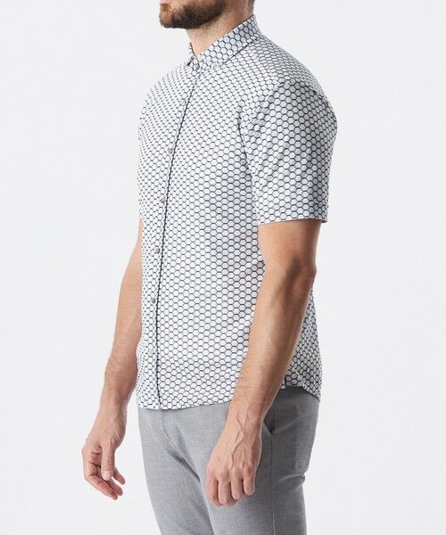 EPOCA UOMO / エポカ　ウォモ シャツ・ブラウス | ジオメトリックプリントメッシュシャツ | 詳細4