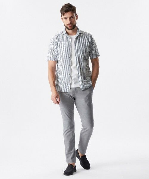 EPOCA UOMO / エポカ　ウォモ シャツ・ブラウス | ジオメトリックプリントメッシュシャツ | 詳細1