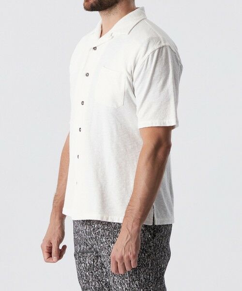 EPOCA UOMO / エポカ ウォモ シャツ・ブラウス | ミニパイルオープンカラーシャツ | 詳細3