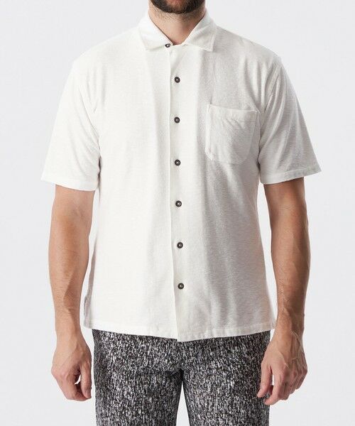 EPOCA UOMO / エポカ ウォモ シャツ・ブラウス | ミニパイルオープンカラーシャツ | 詳細5